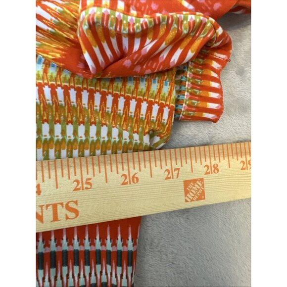 Cocomo Woman Plus 3X Multicolor Striped Boho Button Blouse - Picture 4 of 8